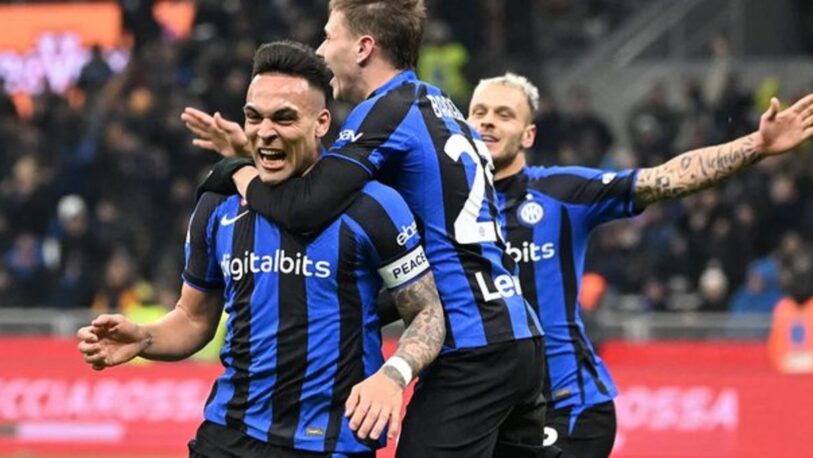 Lautaro Martínez le dio el triunfo al Inter en el derby frente al Milan