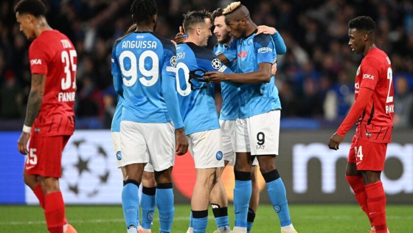 Champions League: Napoli hizo historia y eliminó a Eintracht Frankfurt