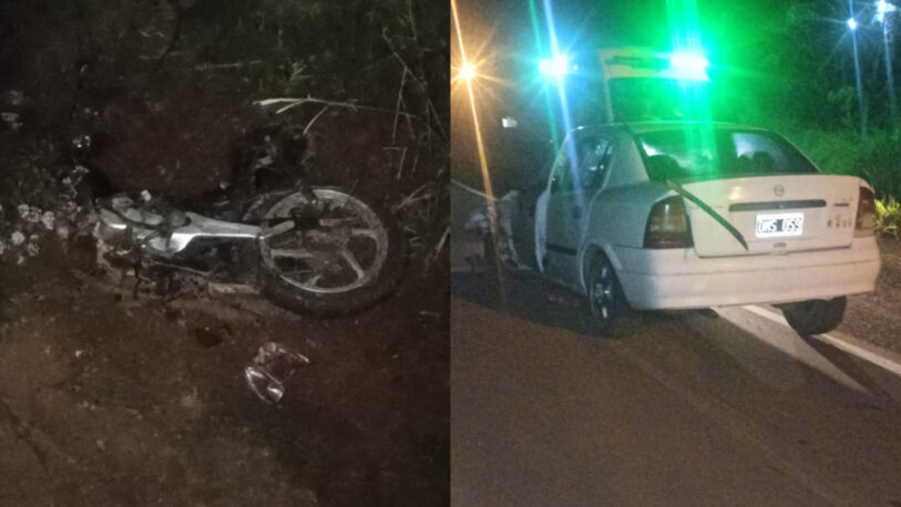 Un motociclista falleció tras ser chocado por un auto: Los ocupantes se dieron a la fuga
