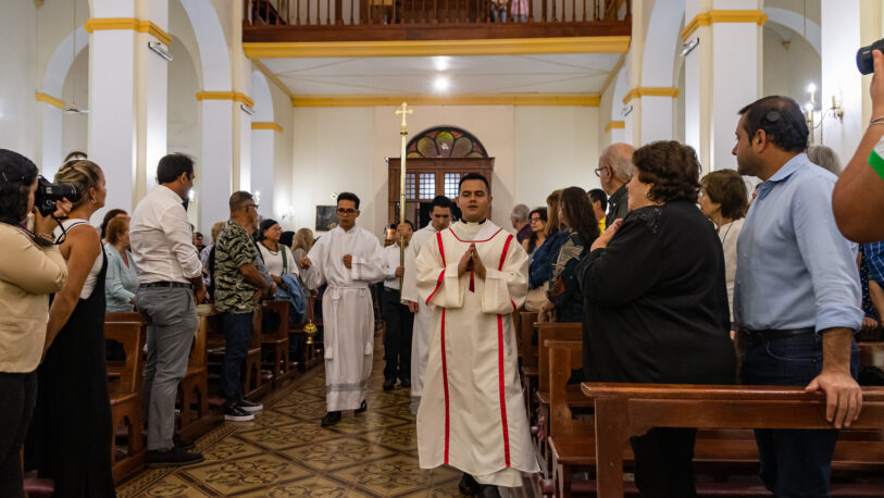 Zamba Quipildor participó de la Misa Criolla en la Iglesia Catedral