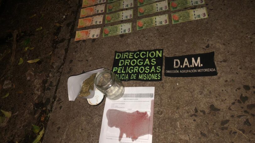Narcomenudeo: detienen a un joven con marihuana y efectivo en Villa Sarita