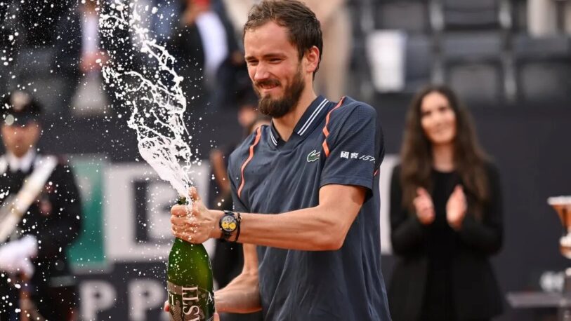 Tenis: Daniil Medvedev, campeón del Masters 1000 de Roma 2023