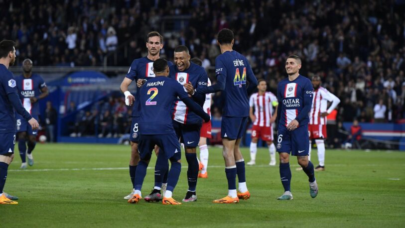 Con la vuelta de Messi, PSG goleó al Ajaccio y acaricia el título de la Ligue 1