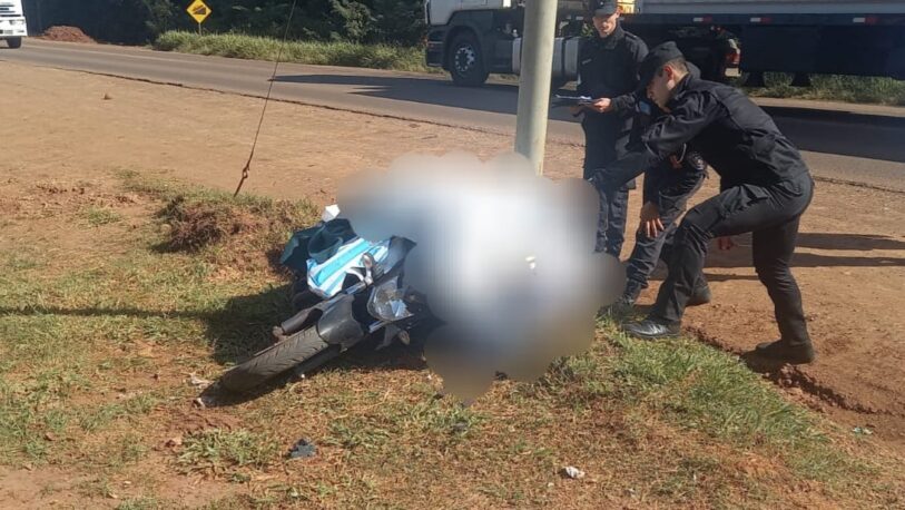 Falleció un motociclista tras un despiste en Gobernador Roca