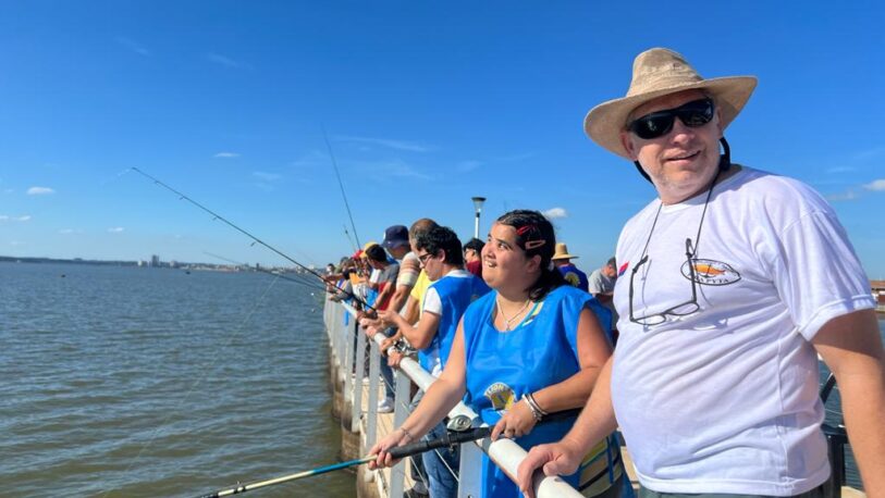 Se realizó el 9º Concurso de Pesca para No Videntes