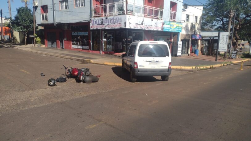Choque en avenida Tacuarí dejó a un hombre herido