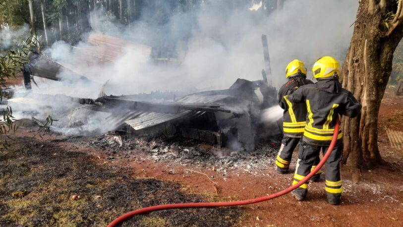 Incendio en vivienda de Guaraní causó daños materiales