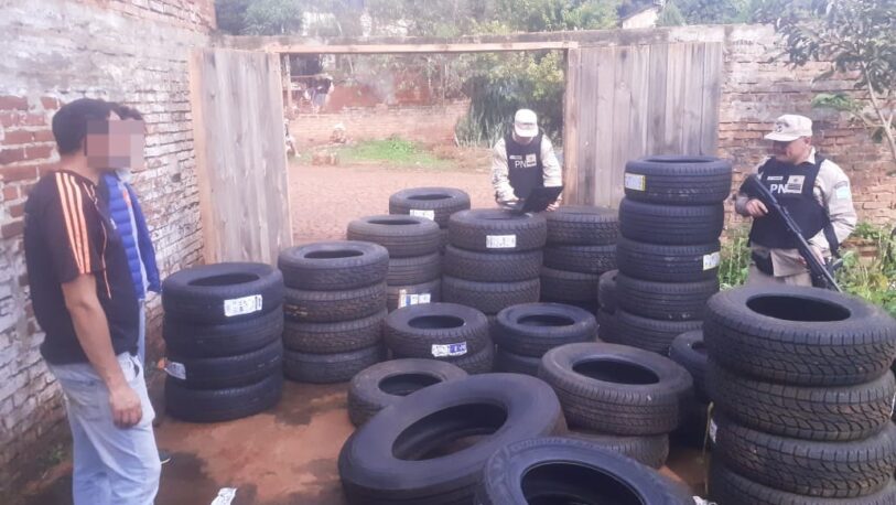 Prefectura secuestró 115 neumáticos de origen ilegal