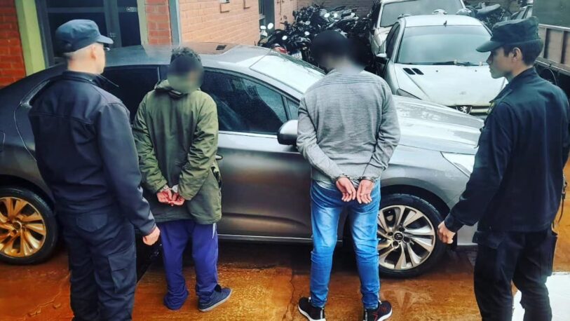 Capturan a dos delincuentes porteños que robaron un taxi en Colonia Victoria