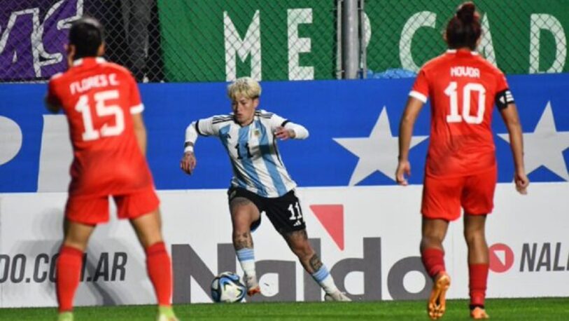 Yamila Rodríguez anotó un gol en la despedida de Argentina hacia el mundial