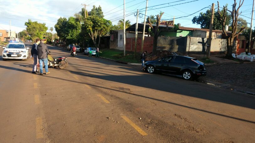 Motociclista herido en un choque sobre avenida Martín Fierro