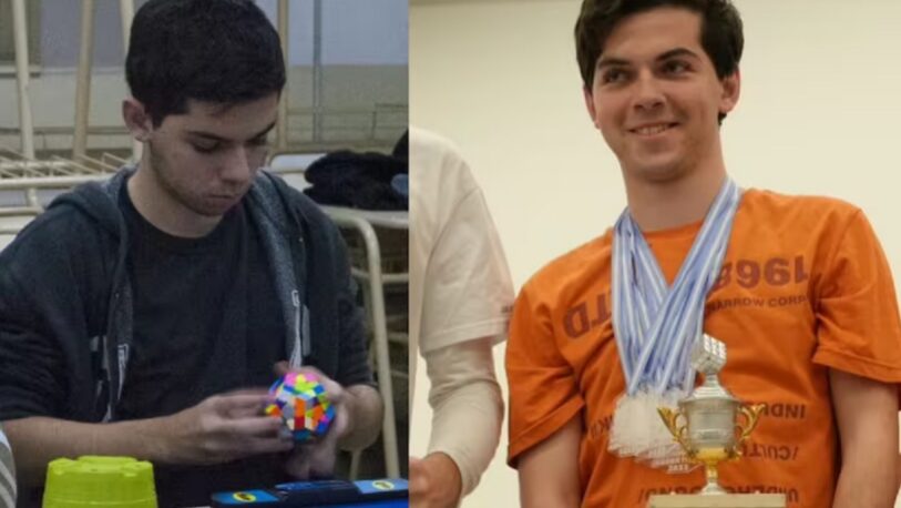 Tiene 17 años y batió un récord sudamericano al armar un Rubik en menos de un segundo