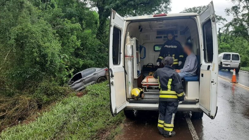 Conductor salió ileso de un despiste en San Martín