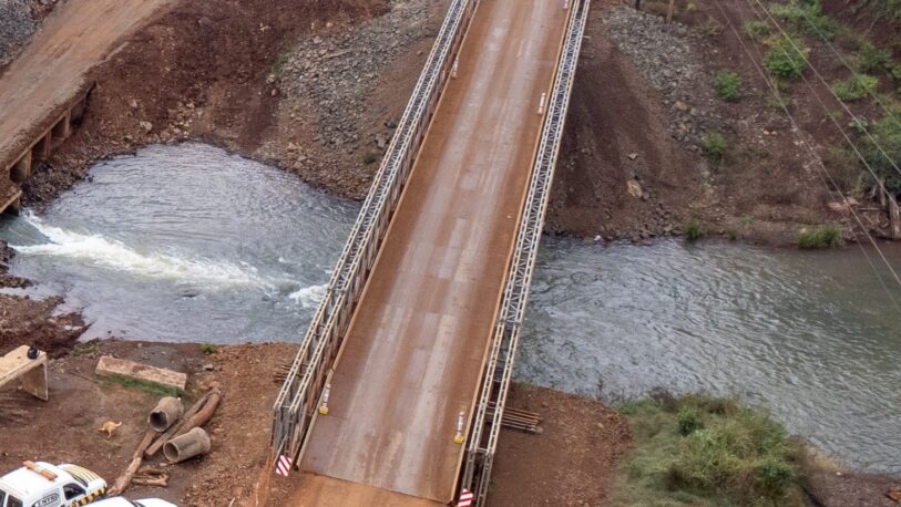 Habilitaron temporalmente el puente sobre el arroyo Pindaytí