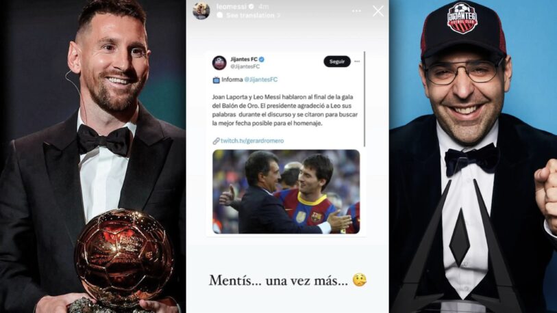 Messi, durísimo contra un periodista español: “Mentís, una vez más”