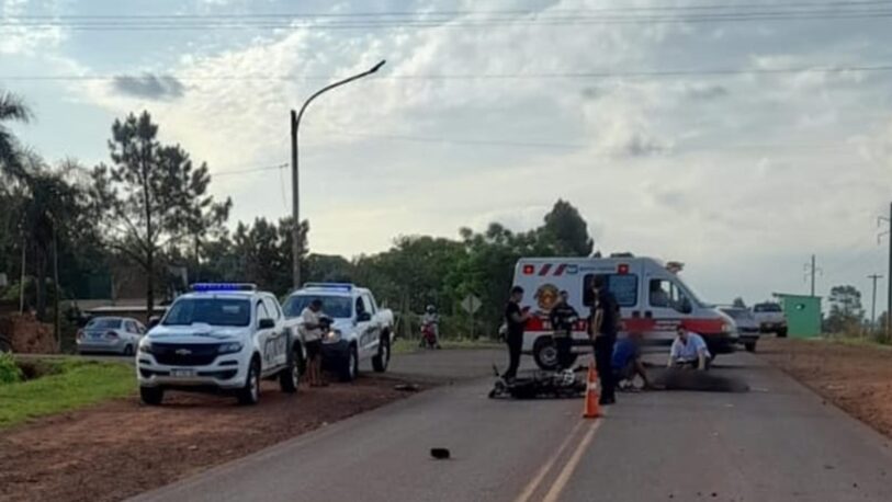 Murió el motociclista embestido por un camionero brasileño en Los Helechos
