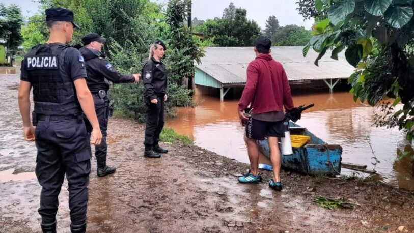 Inundaciones en El Soberbio: Hay al menos 250 casas evacuadas