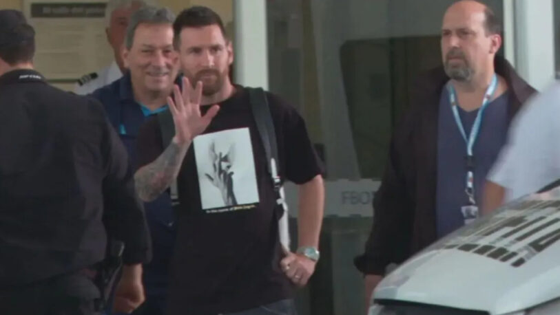 Lionel Messi llegó al país para disputar la doble fecha de Eliminatorias