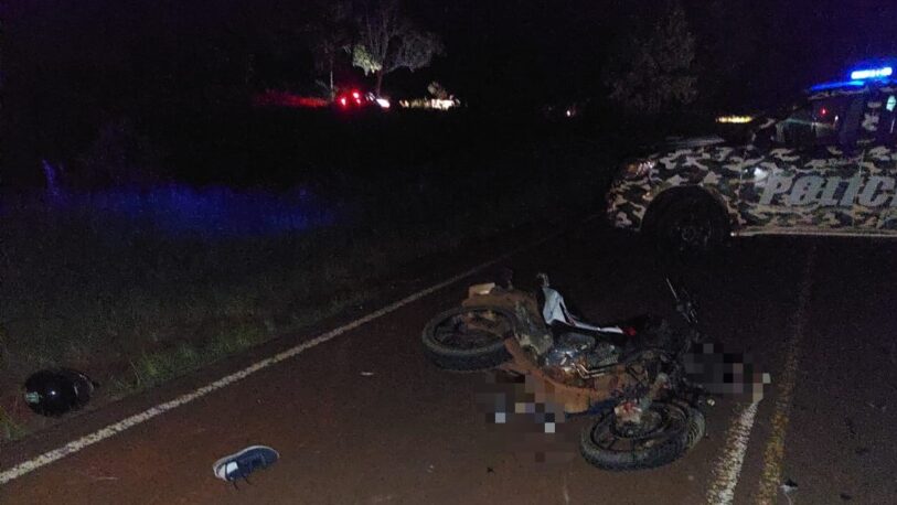Dos motociclistas fallecieron tras protagonizar un choque en Panambí