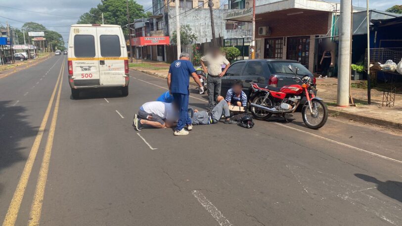 Motociclista chocó a un perro en avenida Tacuarí