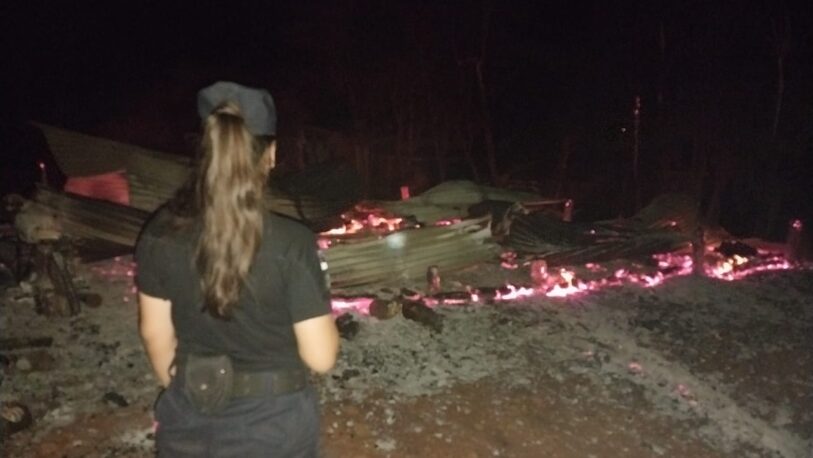 Tragedia en El Soberbio: murió una mujer en el incendio de su hogar