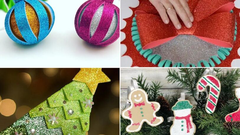 Ideas para hacer adornos navideños con materiales reciclados