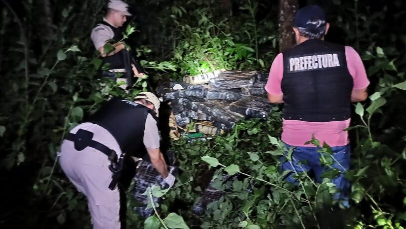 Prefectura secuestró más de una tonelada de marihuana en Puerto Libertad