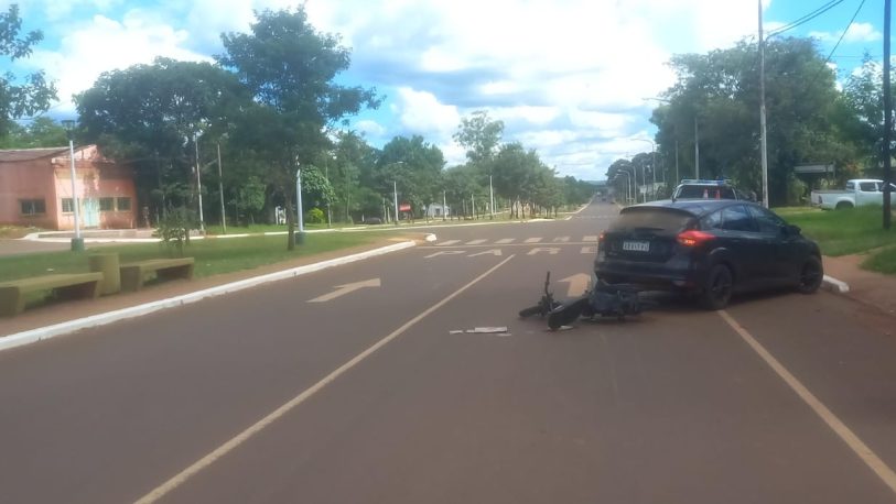 Candelaria: joven motociclista herido en un choque
