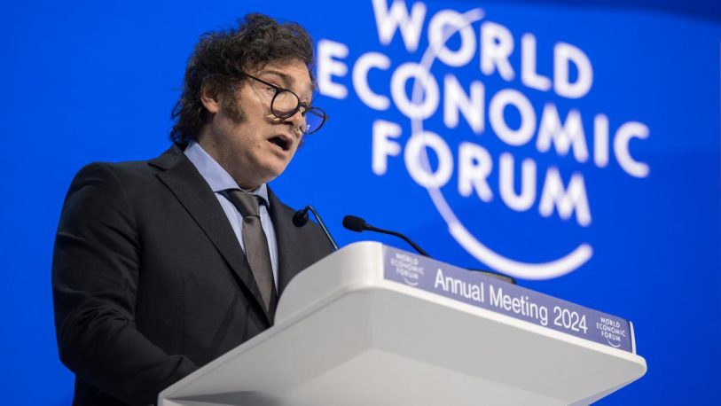Milei en el Foro de Davos: “Occidente está en peligro”