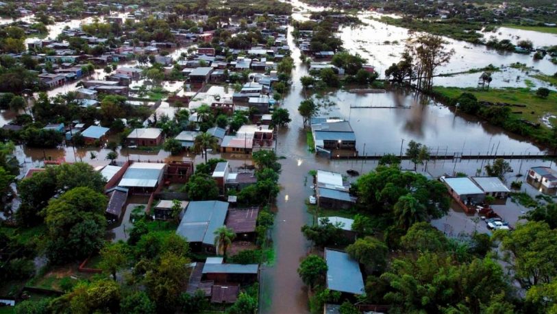 Hay más de 300 evacuados en Corrientes por las lluvias y las inundaciones