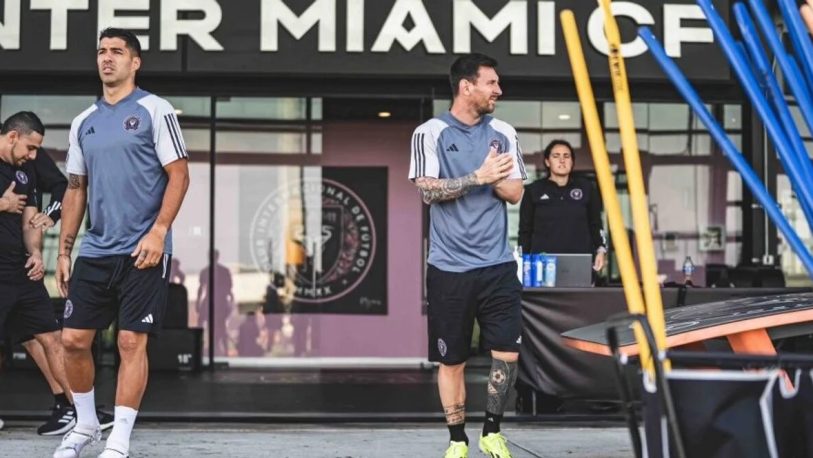 El reencuentro de Messi y Suárez en las prácticas del Inter Miami