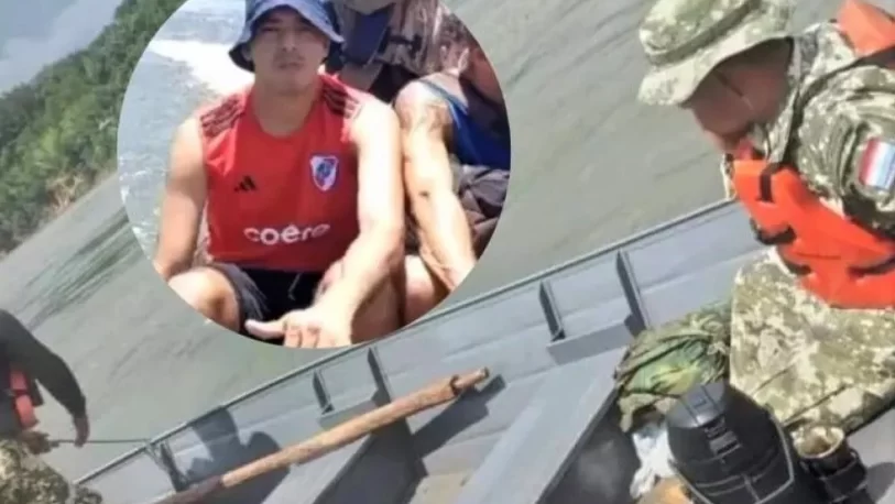 Desaparición de un futbolista en un naufragio en el río Paraná