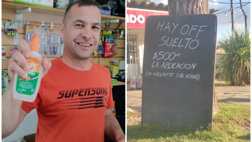 Comerciante bonaerense vende repelente suelto a $500