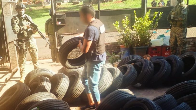 Incautaron neumáticos de contrabando valuados en casi 50 millones de pesos