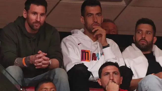 Messi asistió al partido de Miami Heat y revolucionó la NBA