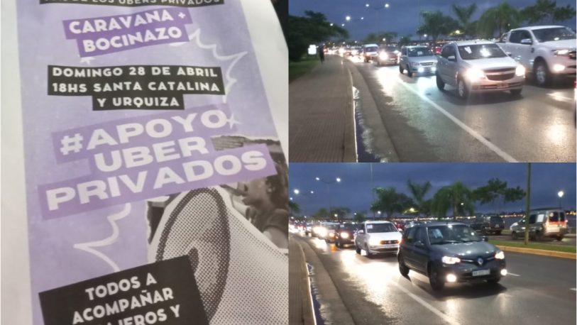 Choferes de Uber protestaron en Posadas contra ordenanza municipal