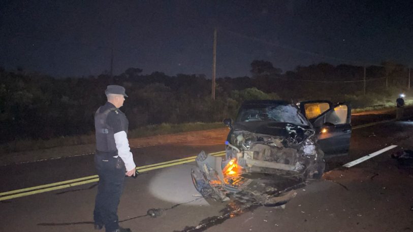Santo Pipó: motociclista perdió la vida en un choque con un auto