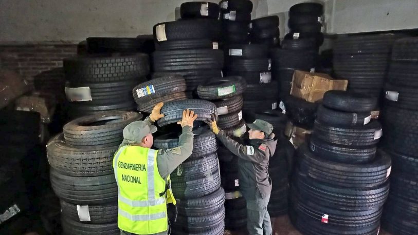 Contrabando: enviaron 521 neumáticos en encomiendas