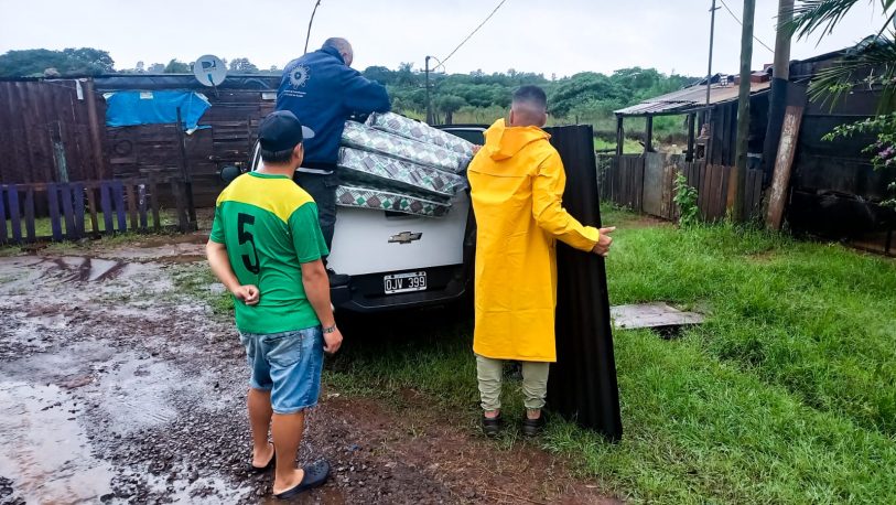 Unas 25 familias fueron afectadas por las lluvias