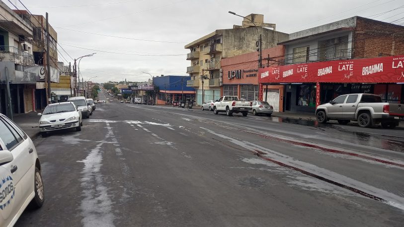 La avenida Uruguay, frente al Comando Radioeléctrico, quedó liberada