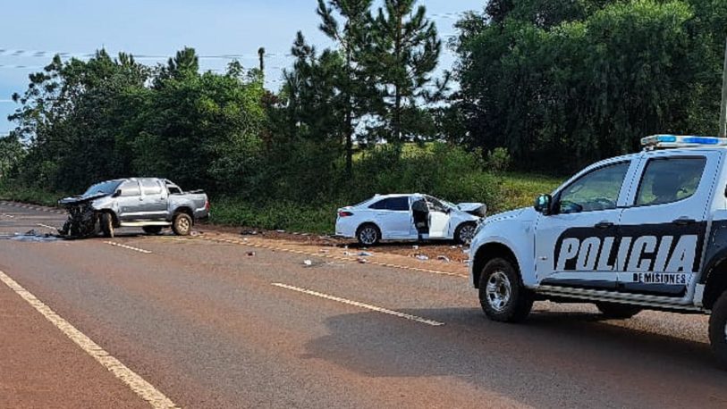 Guaraní: dos conductores heridos tras chocar en la ruta 14