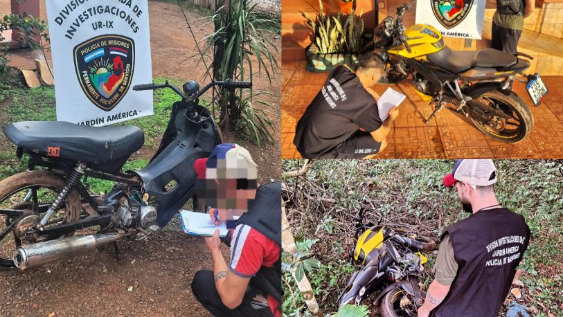Continúan detenidos los integrantes de la red de robo y venta de motos en Jardín América: Son 7 los rodados recuperados